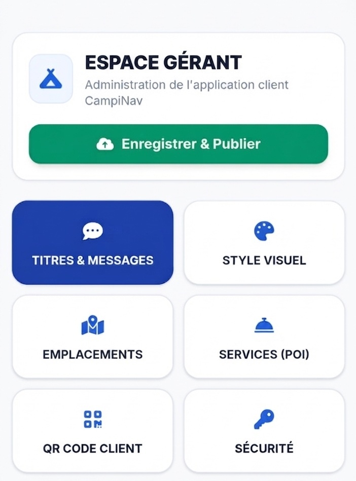 Espace Gérant CampiNav